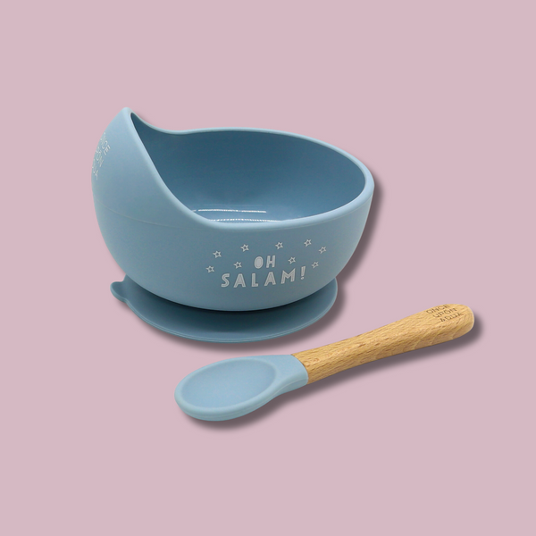 'Oh Salam'  Luxe Silicone Bowl & Spoon Set