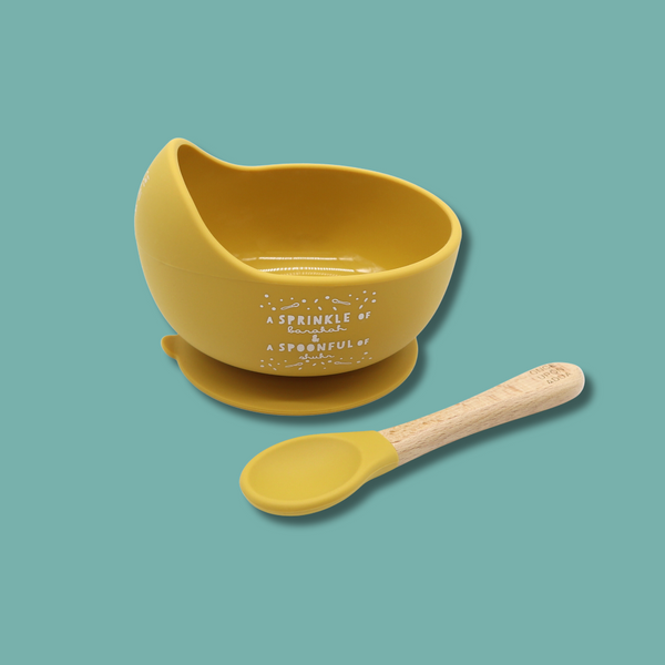 'A sprinkle of barakah...'  Luxe Silicone Bowl & Spoon set