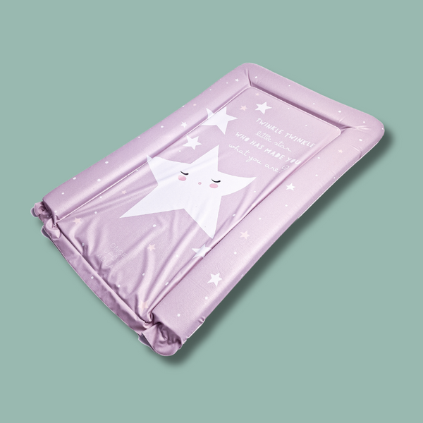 Baby Changing Mat - Twinkle Twinkle Little Star - Scandi Pink